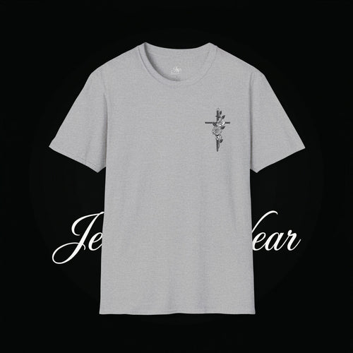 Christian Cross Sword T-Shirt — Winged Sword & Scripture Graphic