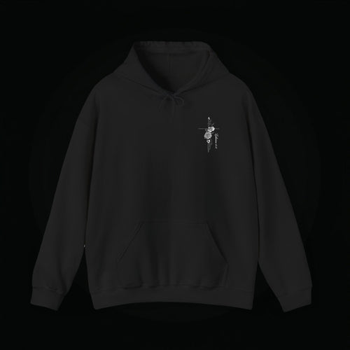 Winged Cross Hoodie — Inspirational Christian Cross Hoodie with Angel Wings & Scripture Quote