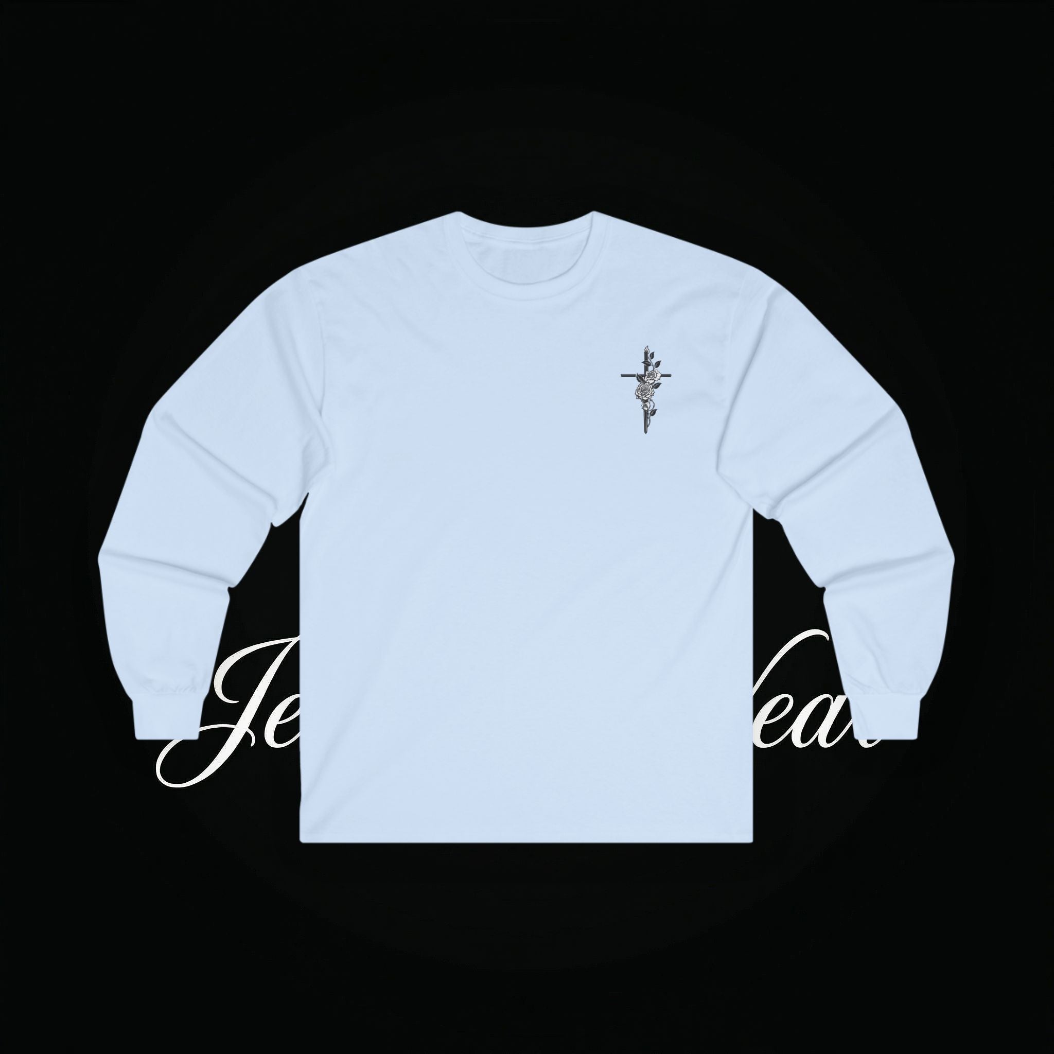 Angel Wings Sword Long Sleeve Tee — "You are the first..." Inspirational Graphic Shirt