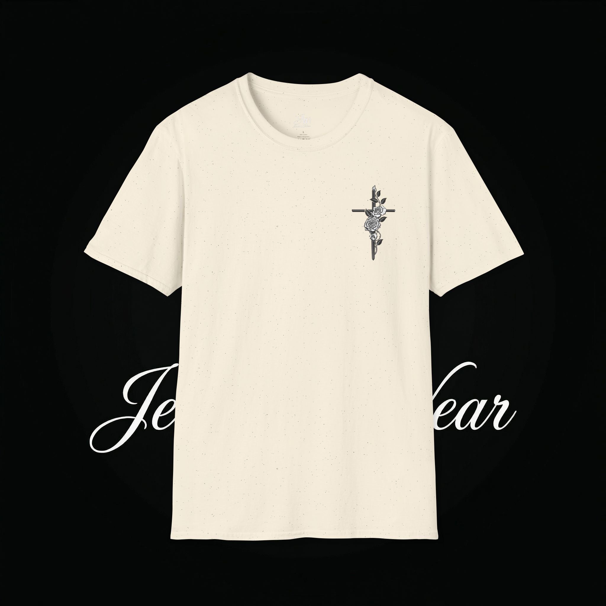 Christian Cross Sword T-Shirt — Winged Sword & Scripture Graphic