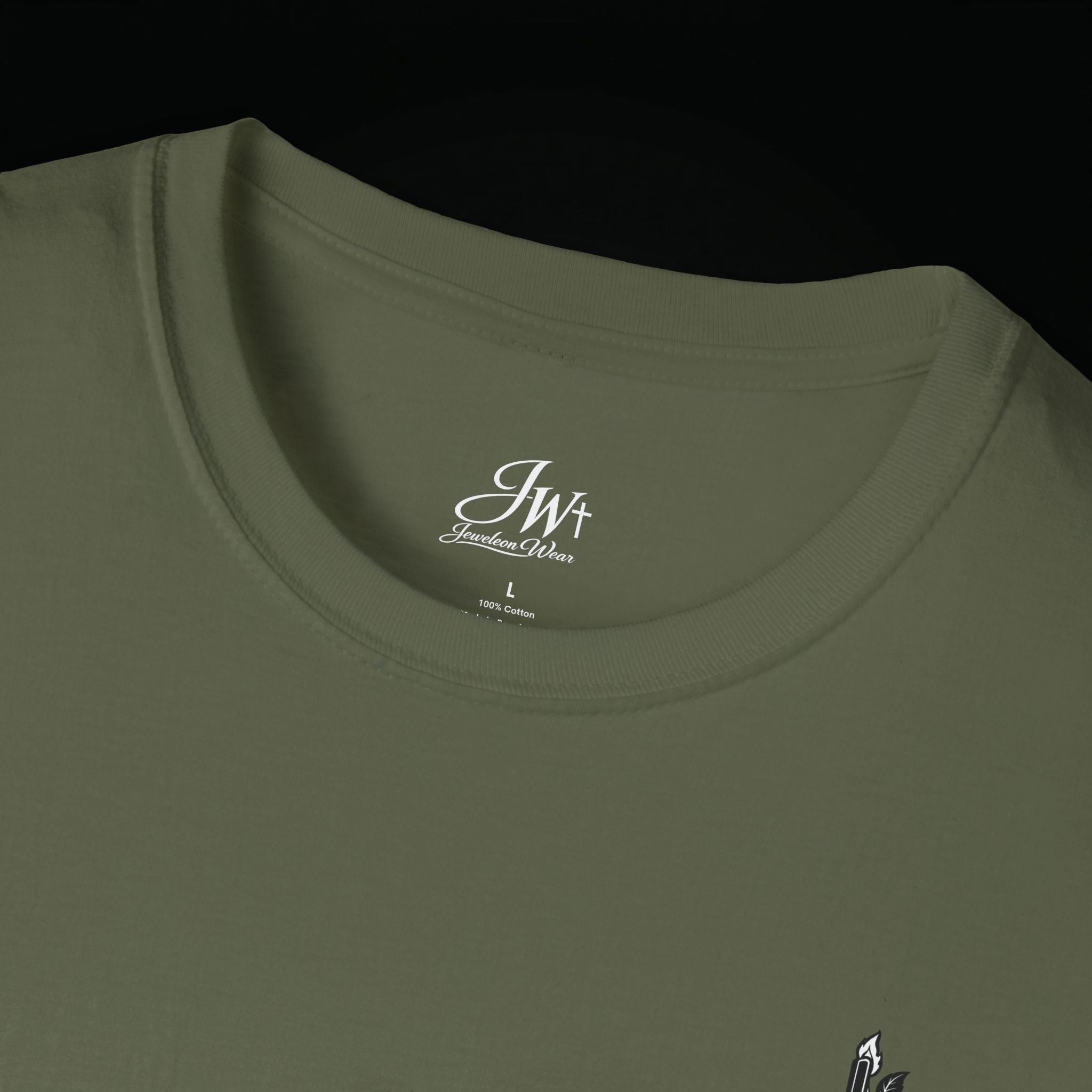 Christian Cross Sword T-Shirt — Winged Sword & Scripture Graphic