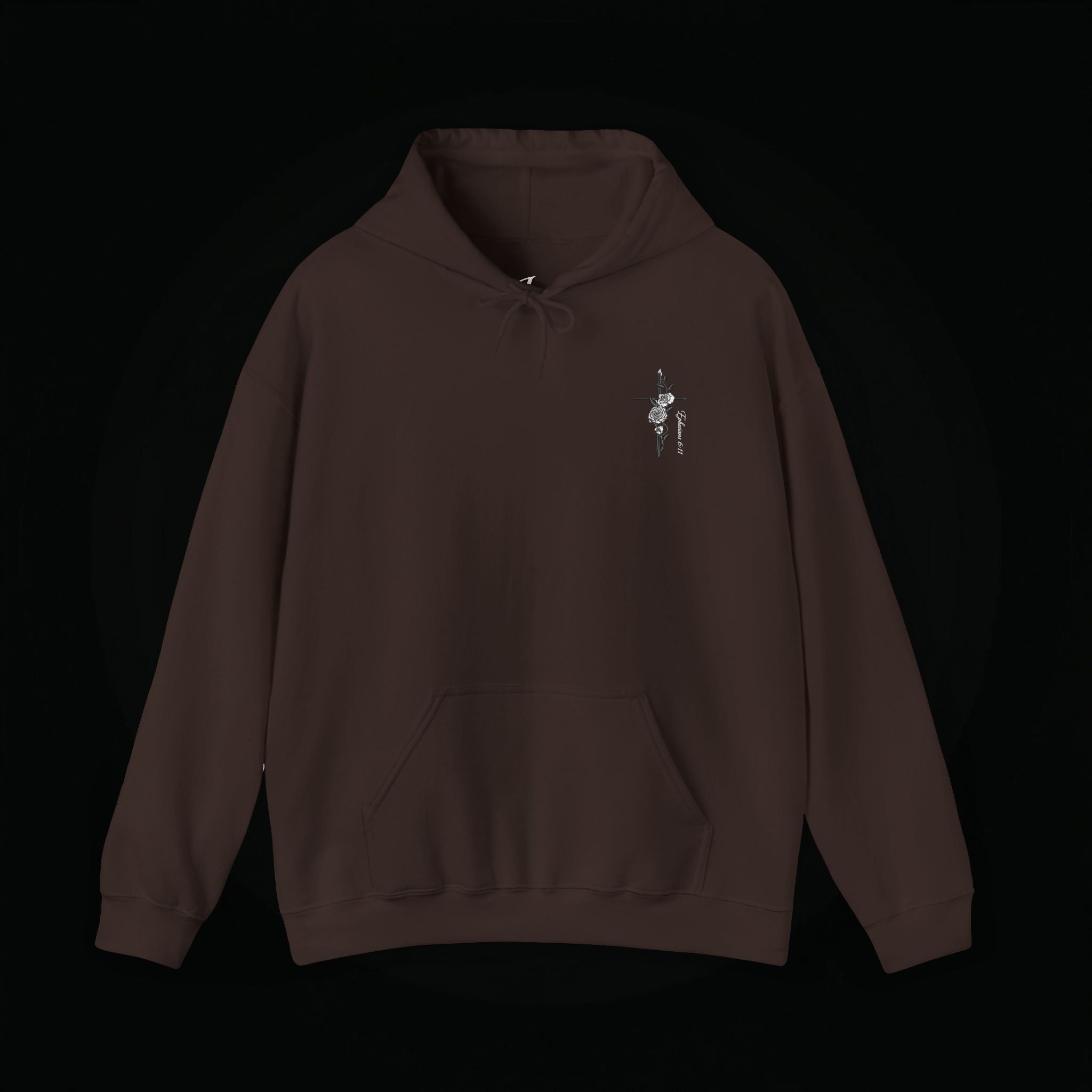 Winged Cross Hoodie — Inspirational Christian Cross Hoodie with Angel Wings & Scripture Quote