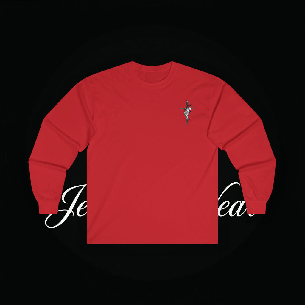 Angel Wings Sword Long Sleeve Tee — "You are the first..." Inspirational Graphic Shirt