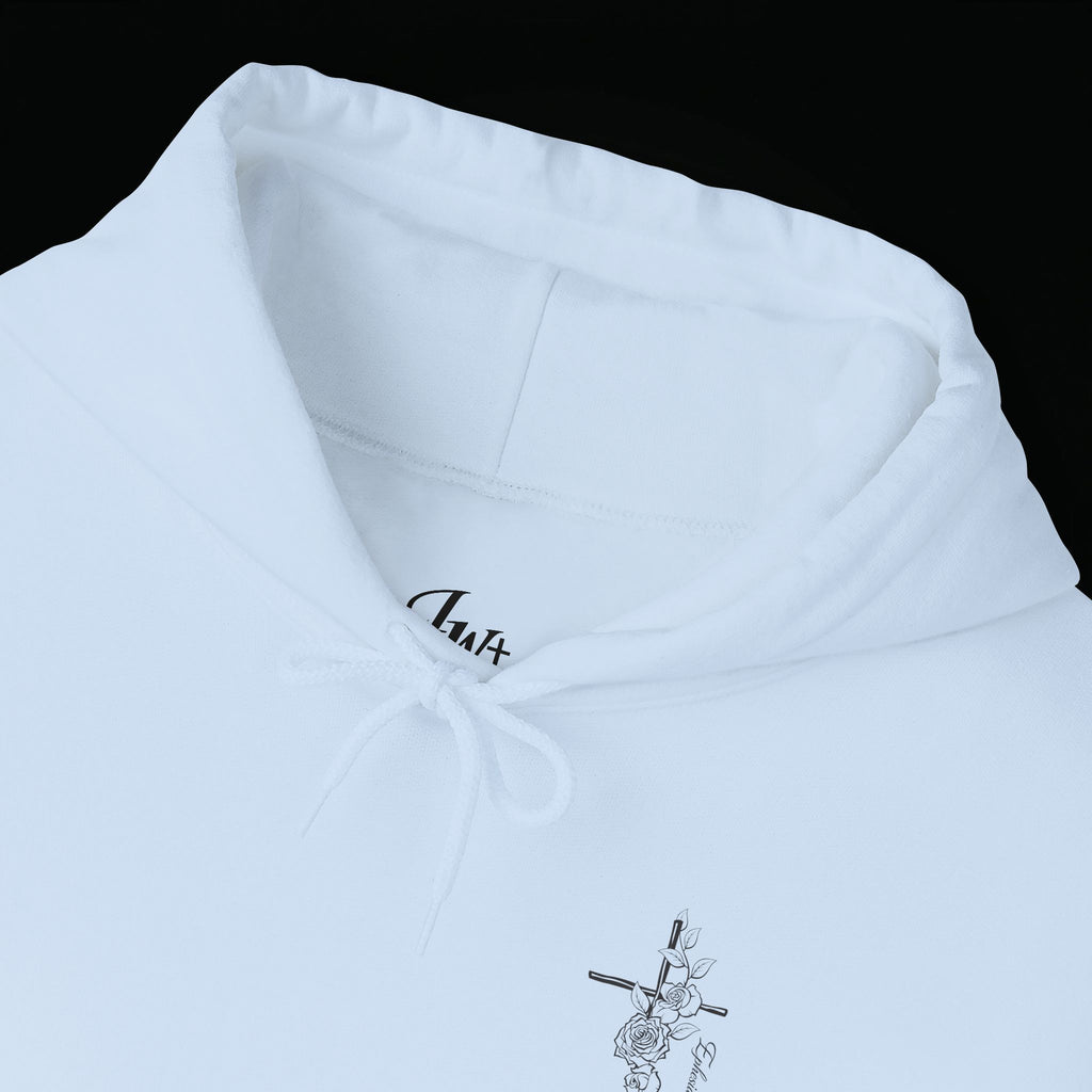 Winged Cross Hoodie — Inspirational Christian Cross Hoodie with Angel Wings & Scripture Quote