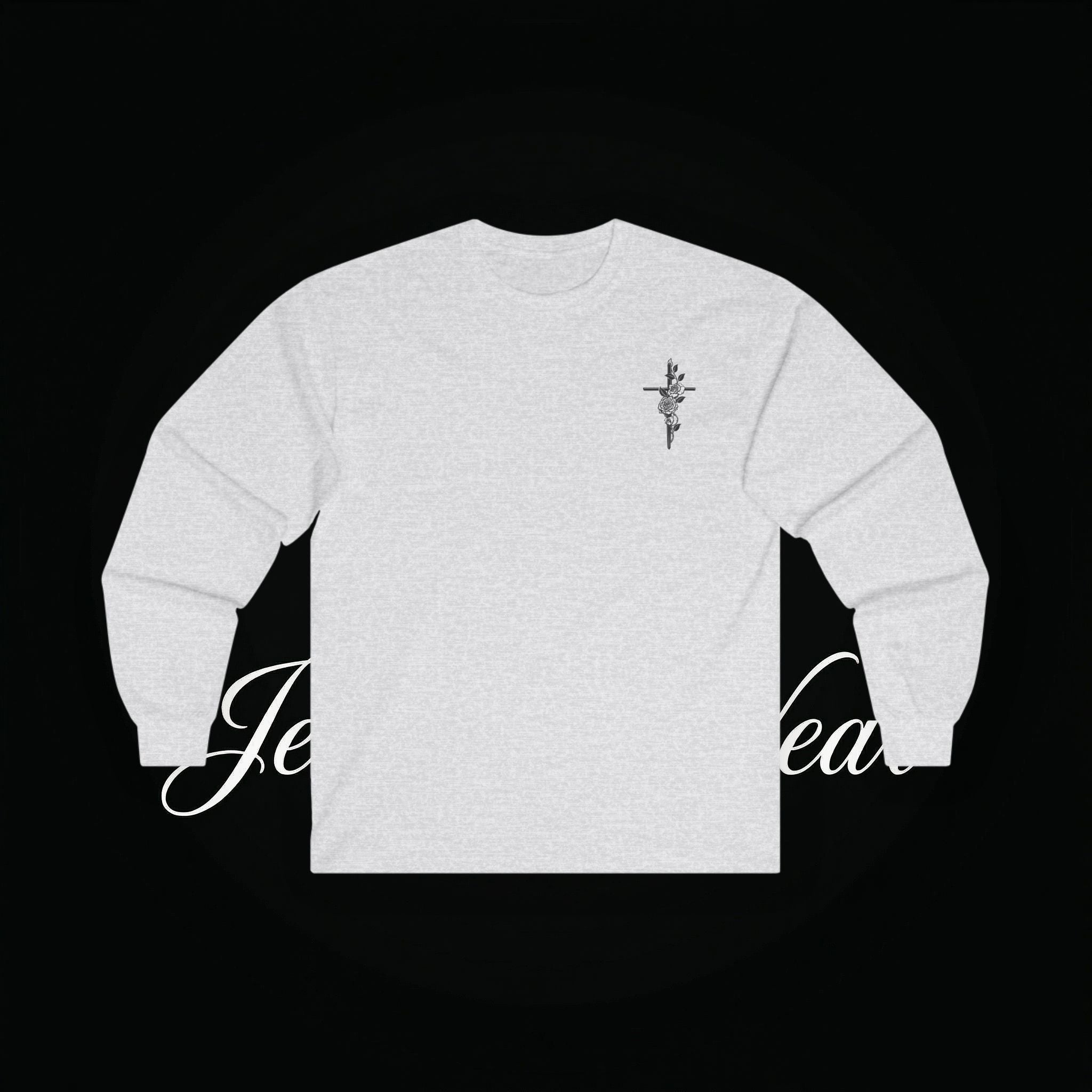 Angel Wings Sword Long Sleeve Tee — "You are the first..." Inspirational Graphic Shirt