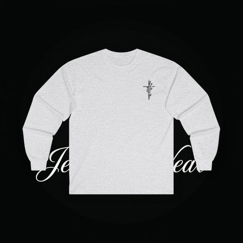 Angel Wings Sword Long Sleeve Tee — "You are the first..." Inspirational Graphic Shirt