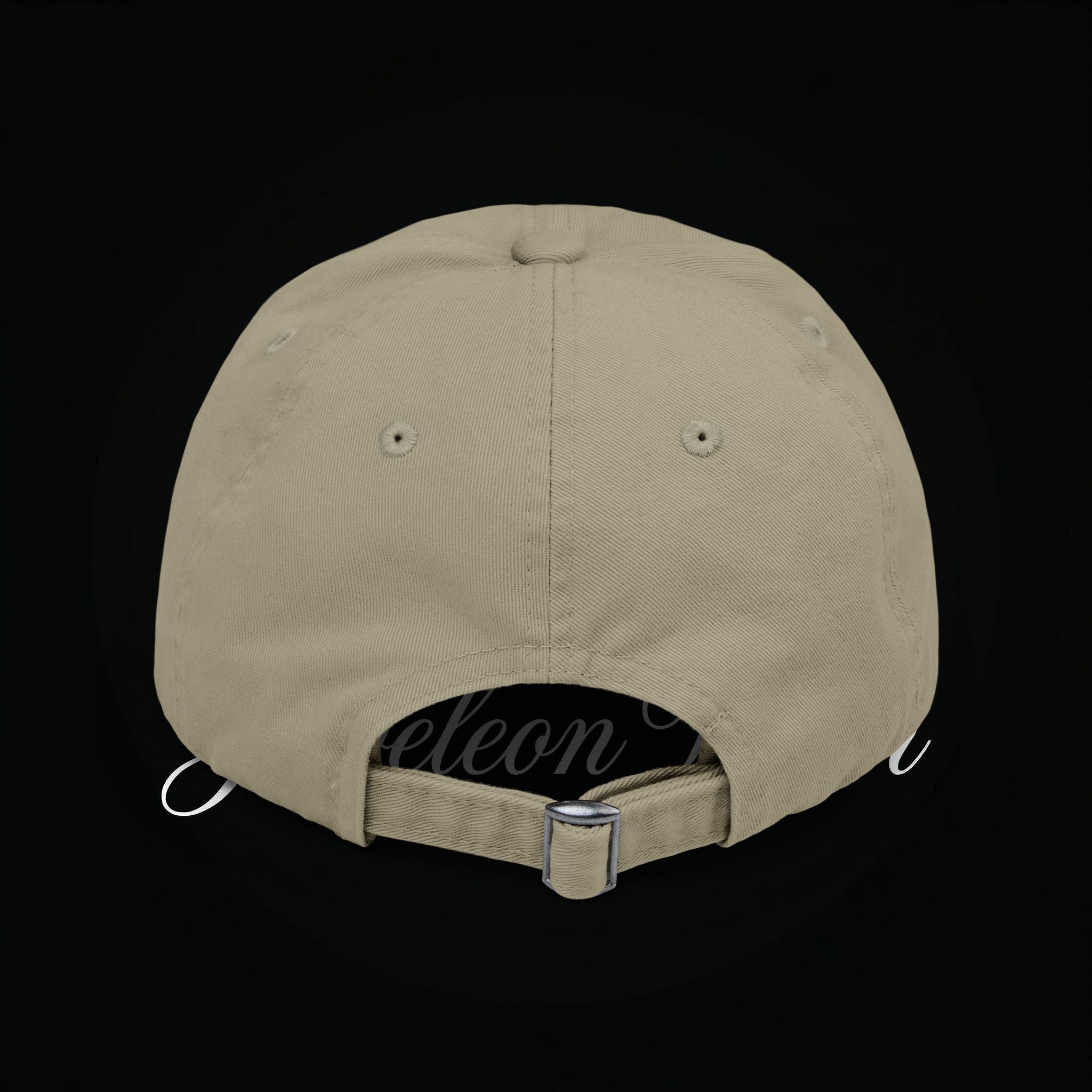 Distressed Black Cap with Rose Cross Embroidery — Gothic Floral Baseball Hat