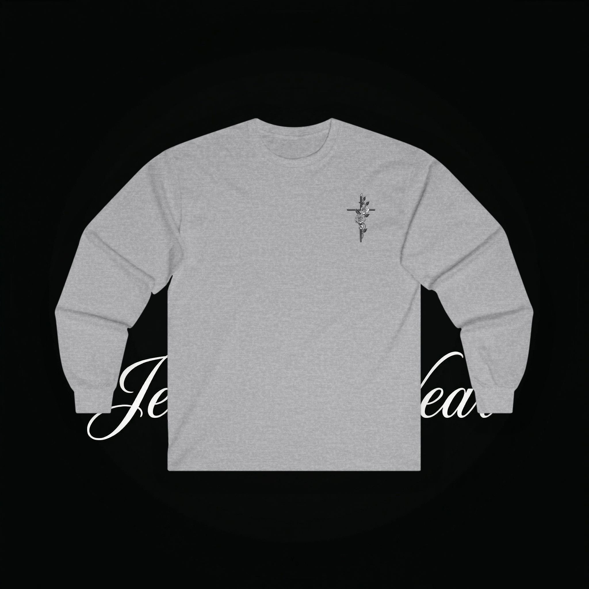 Angel Wings Sword Long Sleeve Tee — "You are the first..." Inspirational Graphic Shirt