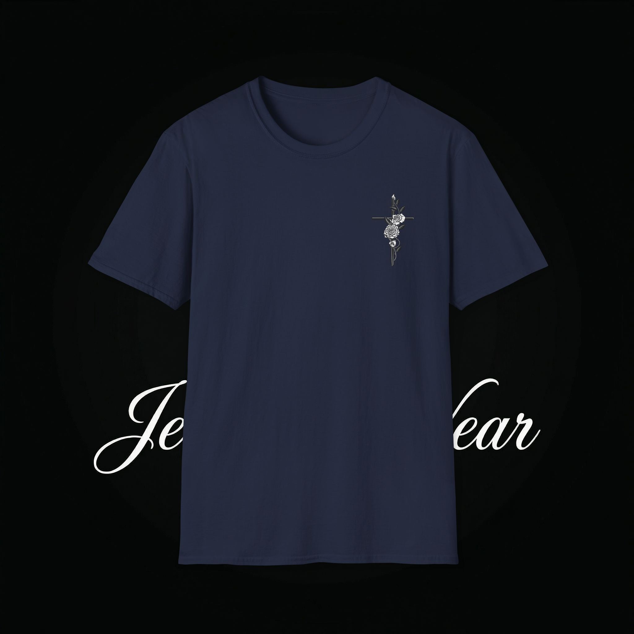 Christian Cross Sword T-Shirt — Winged Sword & Scripture Graphic