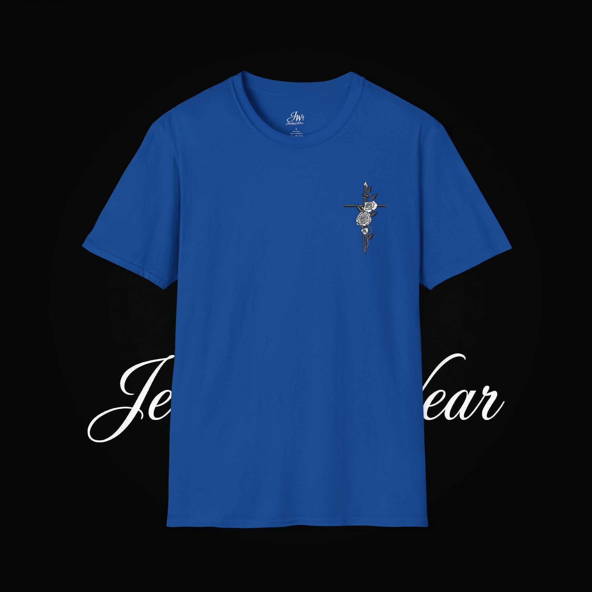 Christian Cross Sword T-Shirt — Winged Sword & Scripture Graphic