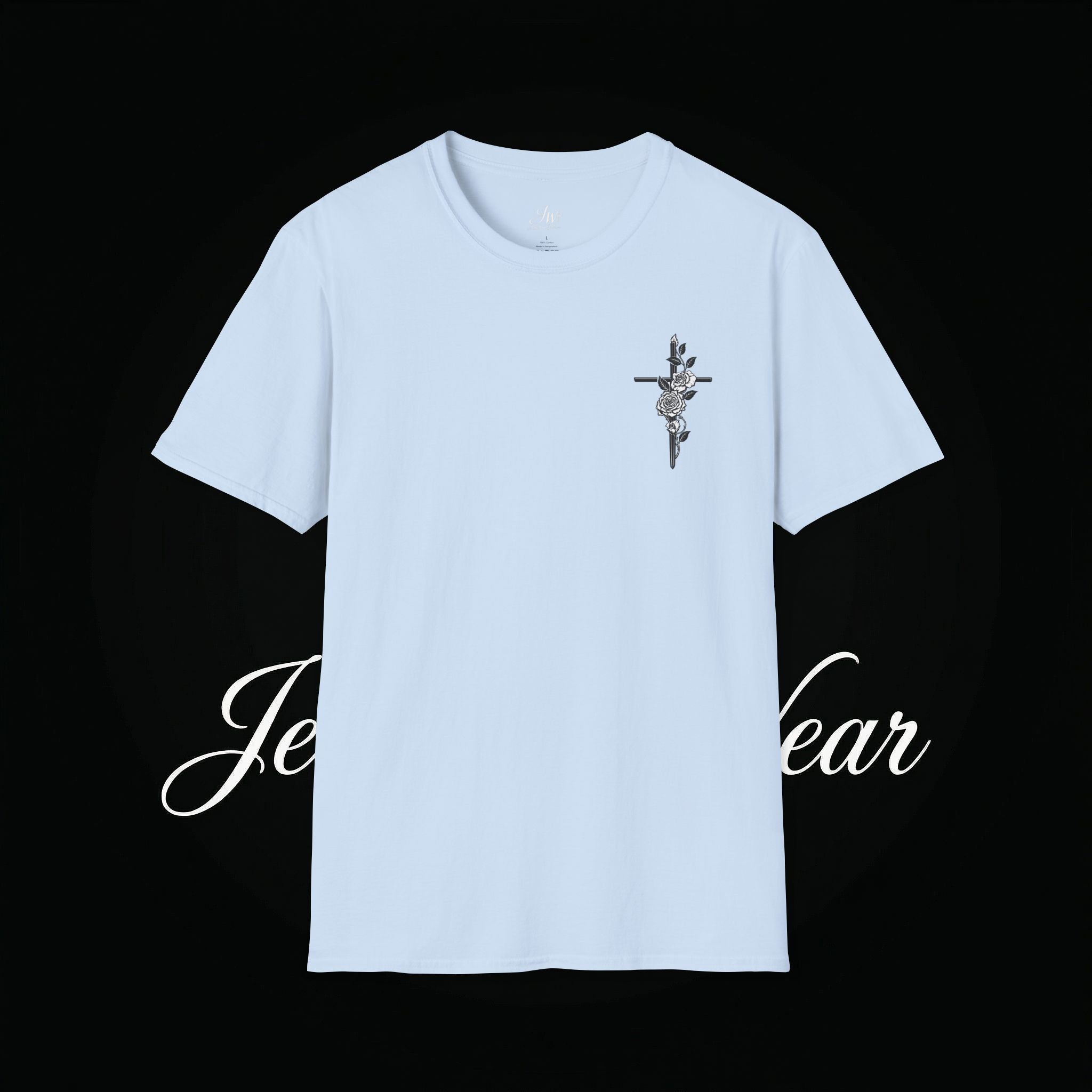 Christian Cross Sword T-Shirt — Winged Sword & Scripture Graphic