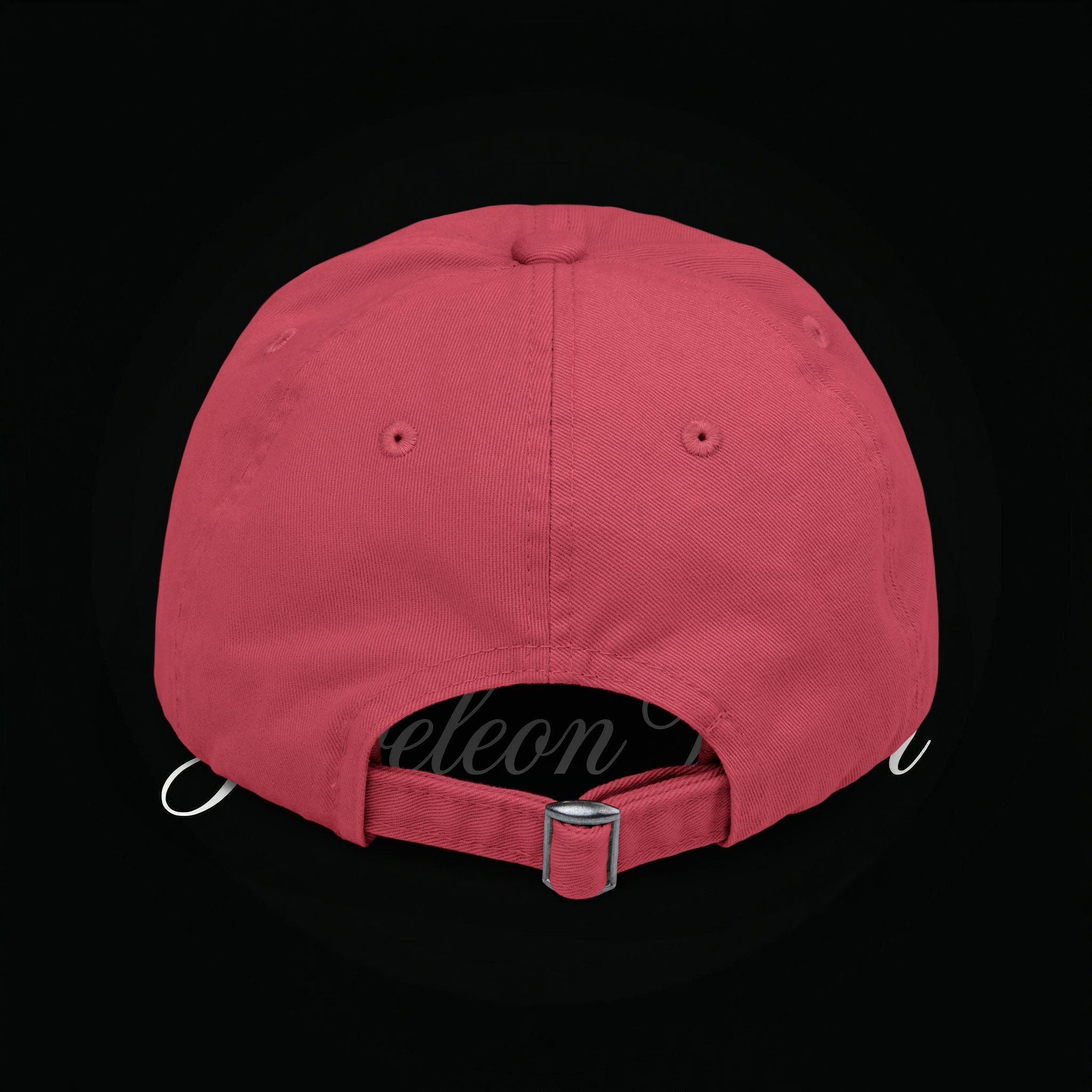 Distressed Black Cap with Rose Cross Embroidery — Gothic Floral Baseball Hat