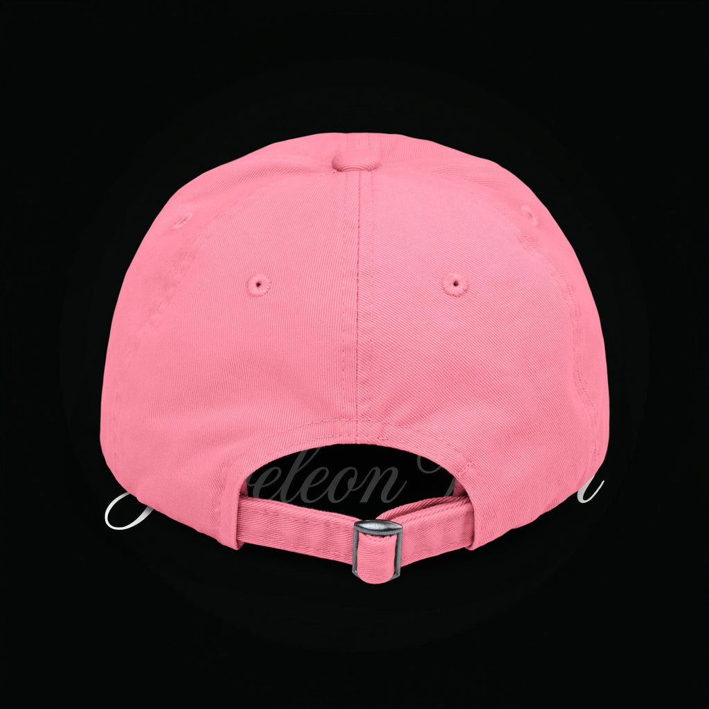 Distressed Black Cap with Rose Cross Embroidery — Gothic Floral Baseball Hat