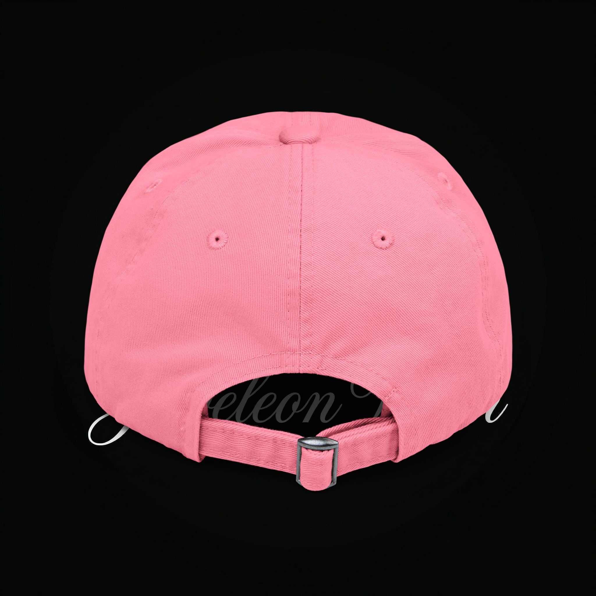 Distressed Black Cap with Rose Cross Embroidery — Gothic Floral Baseball Hat