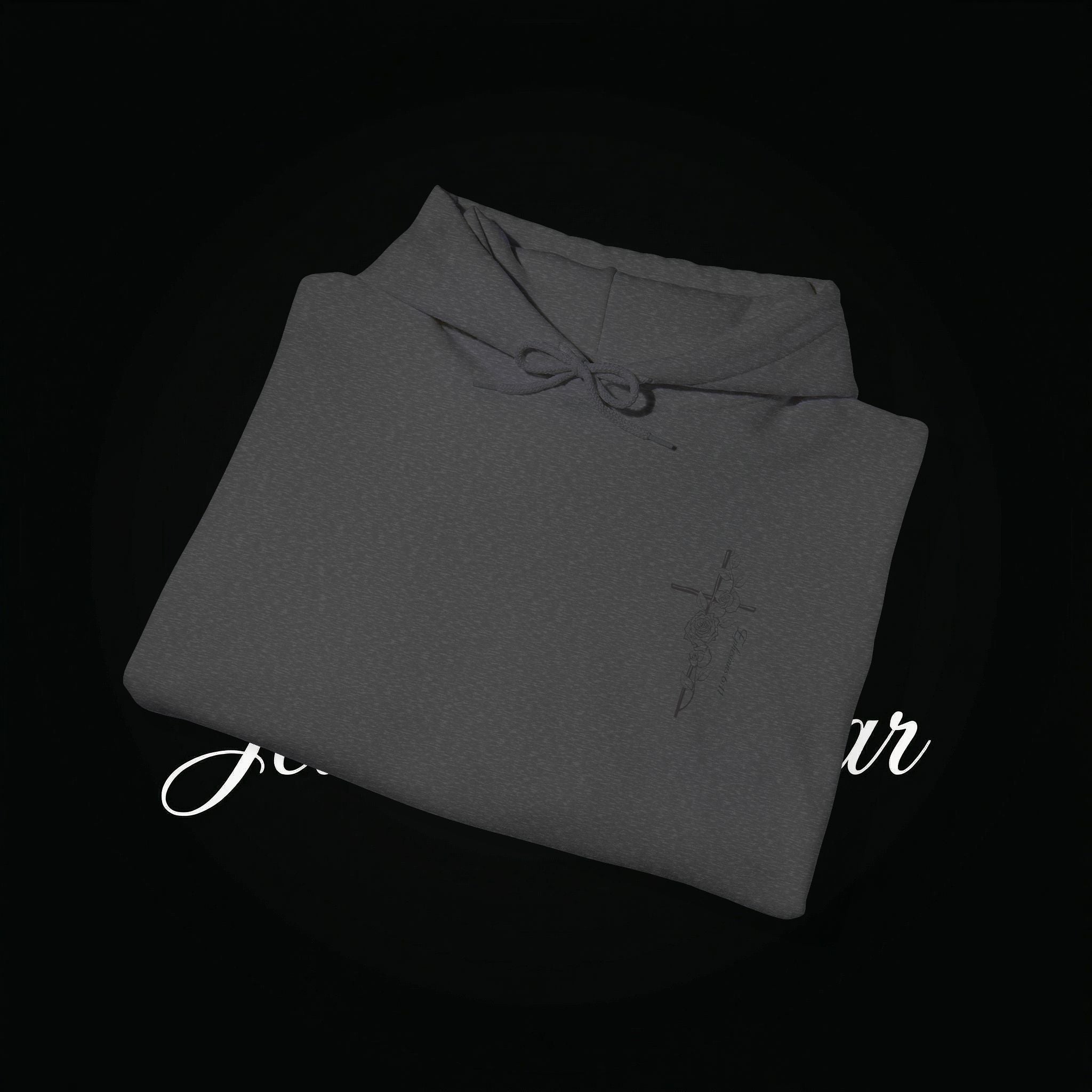 Winged Cross Hoodie — Inspirational Christian Cross Hoodie with Angel Wings & Scripture Quote