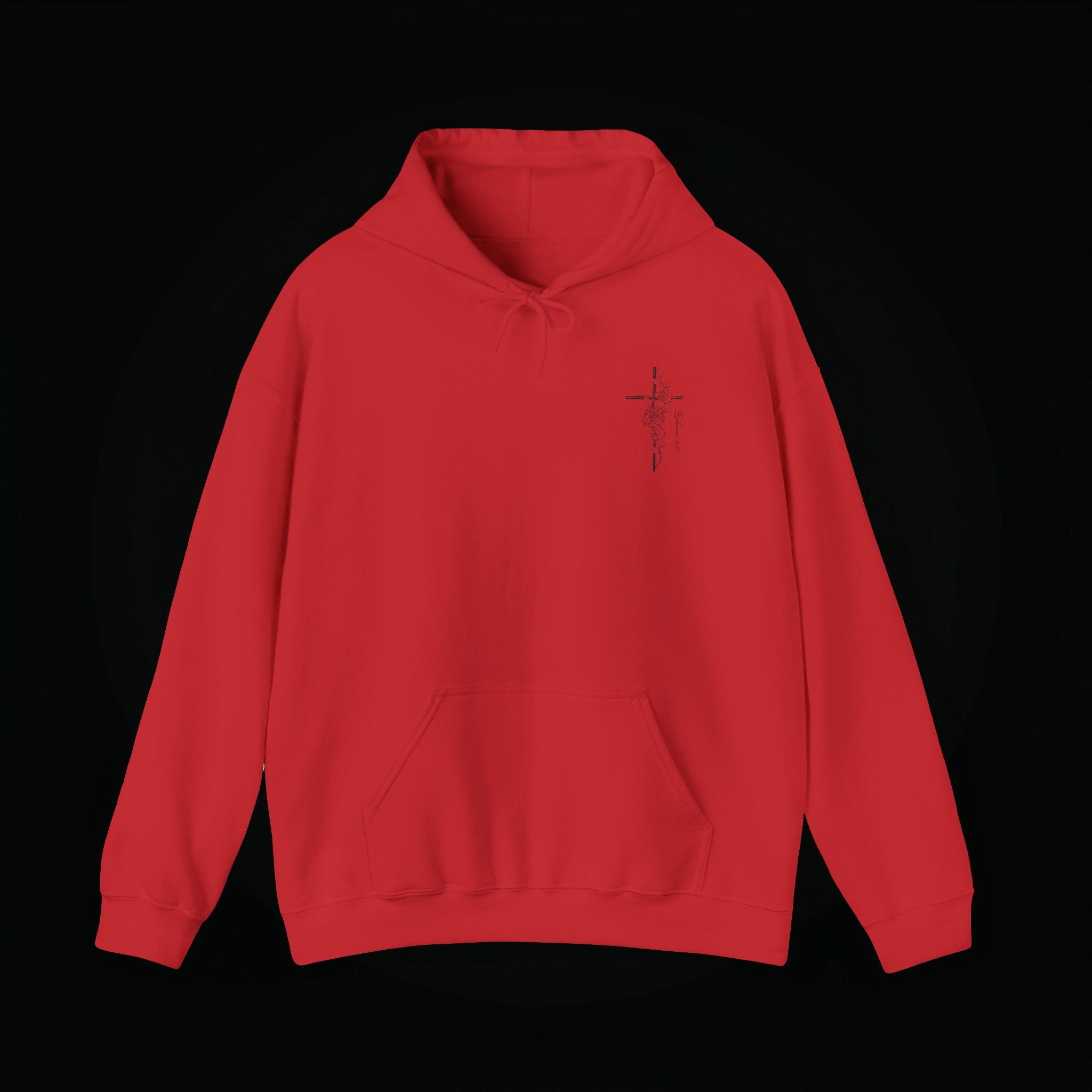 Winged Cross Hoodie — Inspirational Christian Cross Hoodie with Angel Wings & Scripture Quote